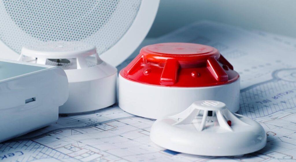 Fire safety alarm for property in the UK 