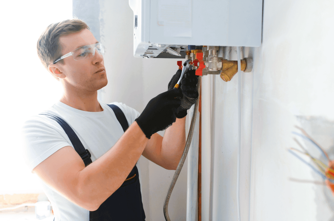 Gas Safe engineer providing gas boiler service near me in London